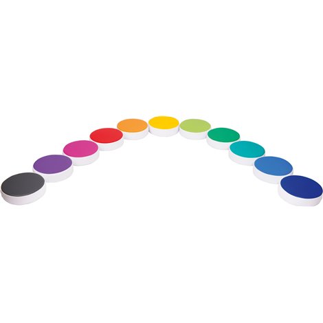 Set 12 pufuri rotunde din spuma Drops, 30 cm diam, 8 cm grosime, cresa si gradinita - imagine 6